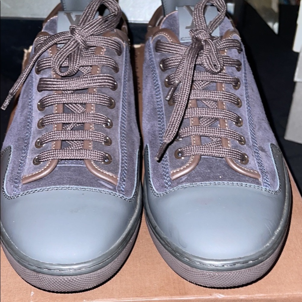 Louis Vuitton slalom navy and brown men’s size 9